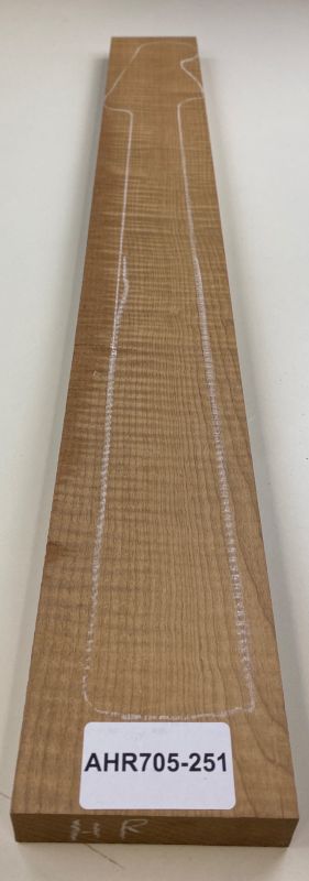 Neck Sycamore / European Maple, curly, Caramel, 890x103x26mm Unique Piece #251